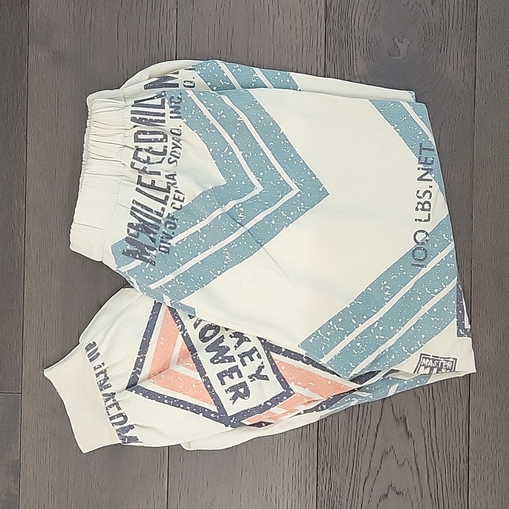 Stylish Blue and Orange Joggers